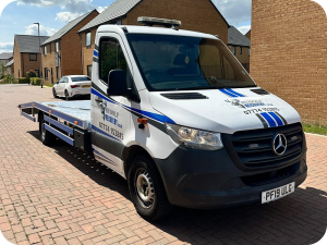 Photo of a 4x4 being transported by Rudolf Recovery
