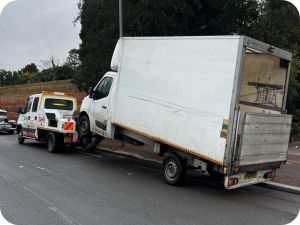 Photo of a van being transported by Rudolf Recovery